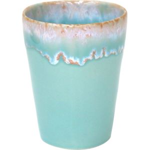 Set van 8 Costa Nova Casafina - servies - latte kopje - Grespresso aqua - aardewerk - H 12 cm