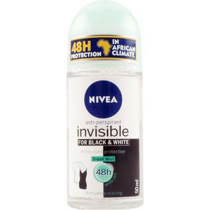 Nivea Invisible For Black&White Deo Roller - Fresh Mist