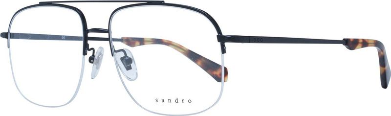Sandro - Aviator - Zwart - Metalen Frame - Demo Lenzen