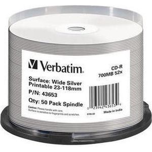 Verbatim CD-R AZO 700MB 52X SP INKJET PRINTABLE - Rohling