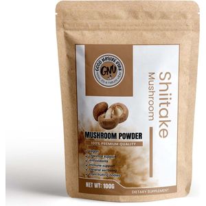 Shiitake poeder - Lentinula edodes - gemalen paddenstoelen - Vegan - 100 gram