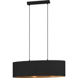 EGLO Zaragoza Hanglamp - E27 - 78 cm - Zwart/Goud
