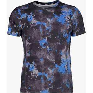 Osaga Dry heren hardloop T-shirt met print - Zwart - Maat M