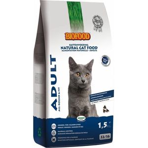 Biofood cat adult all-round & fit kattenvoer 1,5 kg