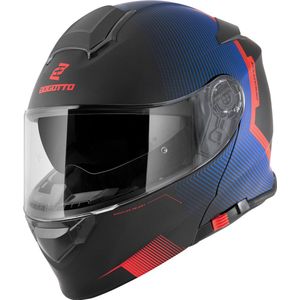 Bogotto H271 Wayke Zwart Rood Blauw Systeemhelm - Maat L - Helm