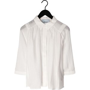 Minus - Aneda 3/4 Sleeve Shirt - Wit - Overhemden