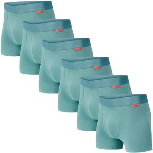 Undiemeister Boxershort heren - 6-pack - Sea Breeze (Groen) - Naadloos Ondergoed Onderbroek mannen - Mellowood Tencel - Ademend, Anti-Bacterieel, Naadloos - Boxershorts - Maat L