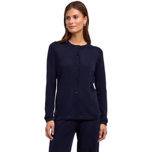 FALKE - Basic New Merino - Cardigan - Blauw