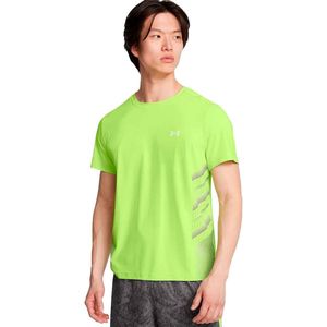 Under Armour - Launch Elite - T-shirt - Groen - 90% Polyester, 10% Elastaan