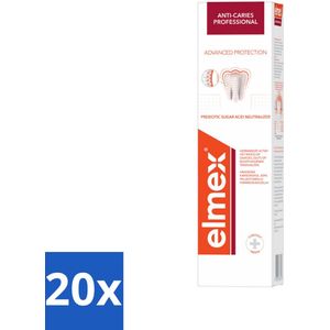 Elmex Tandpasta Anti-Cariës Professional Advanced Protection 75 ml - Bulkverpakking - 20 stuks