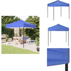 vidaXL Partytent - Partytenten - Prieel - Gazebo - Partytent inklapbaar 2x2 m blauw