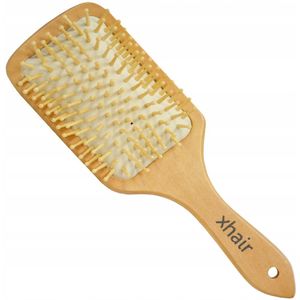 Grote Houten Paddle Brush - Ontkluwende & Masserende Haarborstel