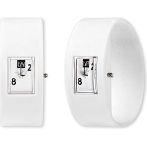 TOO LATE - siliconen horloges - Analog - White - Polsmaat L