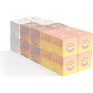 SmileyWorld® Ultra Zachte Tissues - Kubusontwerp - 48 vellen per doos - 20 dozen