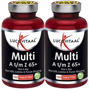 Lucovitaal Multi A-Z 65+ - 2 x 180 tabletten - Voordeelverpakking