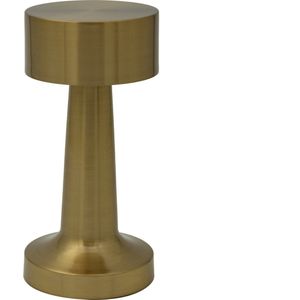 Luxus Tafellamp Touch - Sara - Goud - 21cm - Oplaadbaar en Dimbaar - Voor binnen en buiten