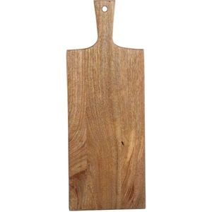 Houten serveerplank 65cm lang met handvat
