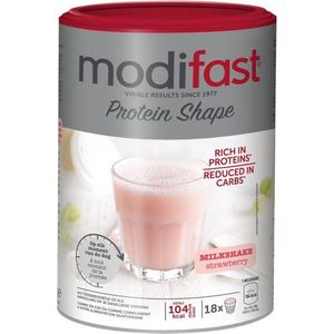 Modifast Protiplus Milkshake Aardbei - Voordeelverpakking