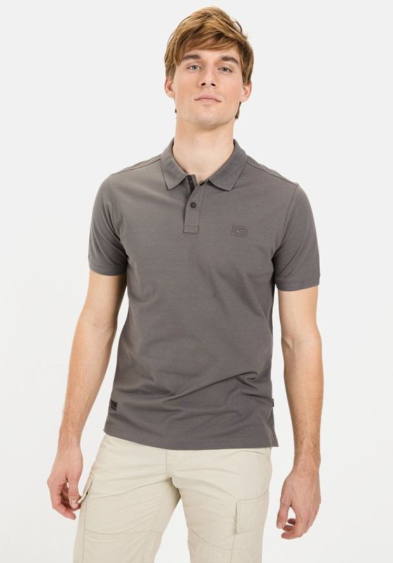 Camel Active - Poloshirt - Korte Mouwen - Camel - Materiaalmix - Regular Fit
