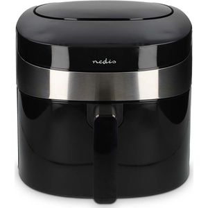 Nedis SmartLife Heteluchtfriteuse - Wi-Fi - 7,2 l - Tijdschakelaar: 60 min - Aantal vooraf ingestelde programma's: 8 - Digitaal - Android / IOS - Zwart