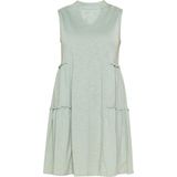 usha - Festival - Zomerjurk - Pastelgroen - Korte Lengte - Losse Pasvorm