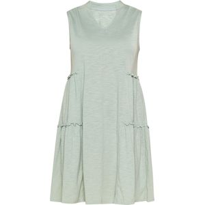 usha - Festival - Zomerjurk - Pastelgroen - Korte Lengte - Losse Pasvorm