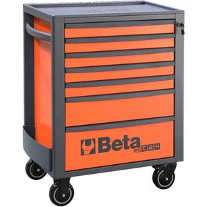 Beta - RSC24/7-FO Gereedschapswagen - Oranje - ABS Werkblad - 7 Laden