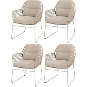 Albano dining tuinstoel latte Taste 4SO set van 4