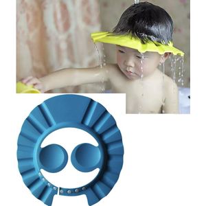 CHPN - Douchekapje voor kinderen - Kapje voor in de douche voor Kinderen - Blauw - Geen shampoo in de ogen - Hoofdkapje voor tijdens het douchen - Verstelbaar