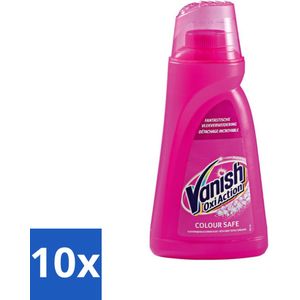 10 x Vanish Oxi Action - Veilige Kleur - Vlekkenverwijderaar Gel - Zonder Bleek - Gekleurde Was - 1 L - Vlekkenverwijderaar - Vlekkenverwijderen - Wasmiddel - Gekleurde Was - Vlekken Op Kleding