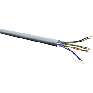 U/UTP CAT5e Gigabit netwerkkabel met vaste aders / grijs - 50 meter