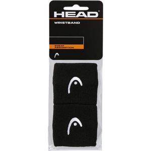 Head Pols Zweetbandjes Klein - Zwart - 2 Stuks - Polsbandjes - Unisex - Wristband