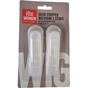 Deurstopper | 2 stuks | Wit | Deurstop | Wigwam stopper