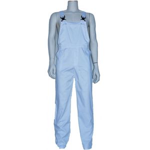 Tuinoverall - Wit - 65% Polyester / 35% Katoen - Met Borstzak en Steekzakken