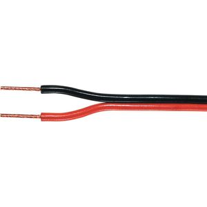 Valueline - Luidspreker Kabel - Zwart / rood - 100 meter