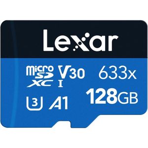 128GB microSDXC UHS-I Geheugenkaart met SD-adapter - Tot 100MB/s Leessnelheid, A1, C10, U3, V30 - ideaal voor Smartphone, Tablet en Camera
