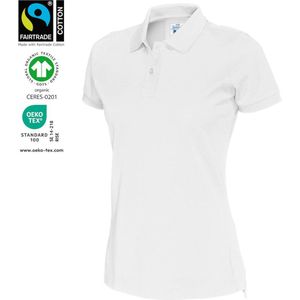 Cottover POLO PIQUE LADY - GOTS GECERTIFICEERD 141005 - Wit - XS