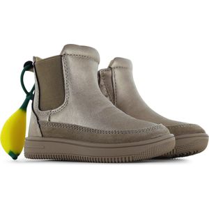 Enkelboots | Meisjes | Champagne Metallic | Badstof | Go Banana's | Maat 19