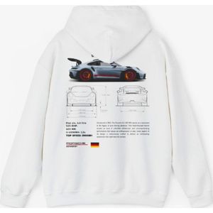 WielWear - Hoodie GT3RS - Maat L - Trui Heren - Kleding - Autoliefhebber - Porsche fan - Auto Accesoires