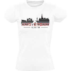 Amsterdam hardlopen Dames T-shirt - 42 km - marathon - hele marathon - shirt