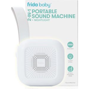 Draagbare geluidsmachine voor baby met nachtlampje - 5 rustgevende geluiden, 3 nachtlichtmodi, ideaal voor onderweg