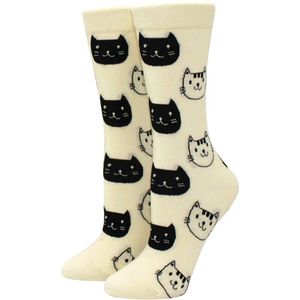 dames-heren- Cat- Maat 37-40 - gebroken wit- cadeautje voor hem/haar