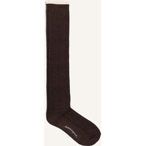 Becksondergaard Scallop Knee Sock Beenmode Dames - Bruin - Maat 37-39