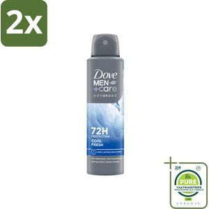 Dove Men+Care Deodorant Spray - Cool Fresh - Advanced Care - 150 ml - Voordeelverpakking - 2 stuks - Deodorant - Antitranspirant