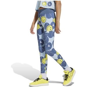 Adidas X Smileyworld Training Leggings Blauw 5-6 Years Jongens,Meisjes