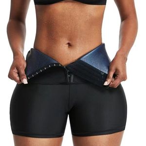 Waist Trainer Short - Body Shaper met Sauna Effect - Maat L/XL - Taille Trainer - Waist shaper - Waist Trainer Korset - Saunaband - Zweetbroekje - Fitness Short - Zweetband Buik - Snel afvallen