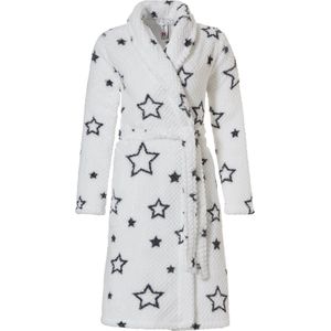 Rebelle Fleece dames badjas Morning gown  - XXL  - Wit