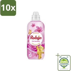 10 x Robijn – Wasverzachter – Pink Sensation – 780 ml - Grootverpakking - Wasverzachter - Wasgeur - Frisheid - Textielgevoel - Kleding Verzorgen