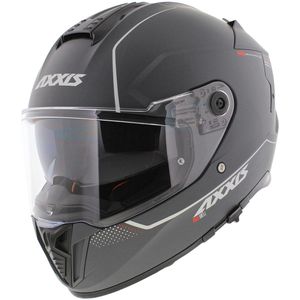 Axxis Hawk SV Integraal helm met zonnevizier solid mat titanium XS