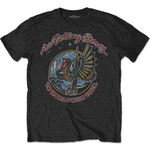 The Rolling Stones - Dragon '78 Heren T-shirt - S - Zwart